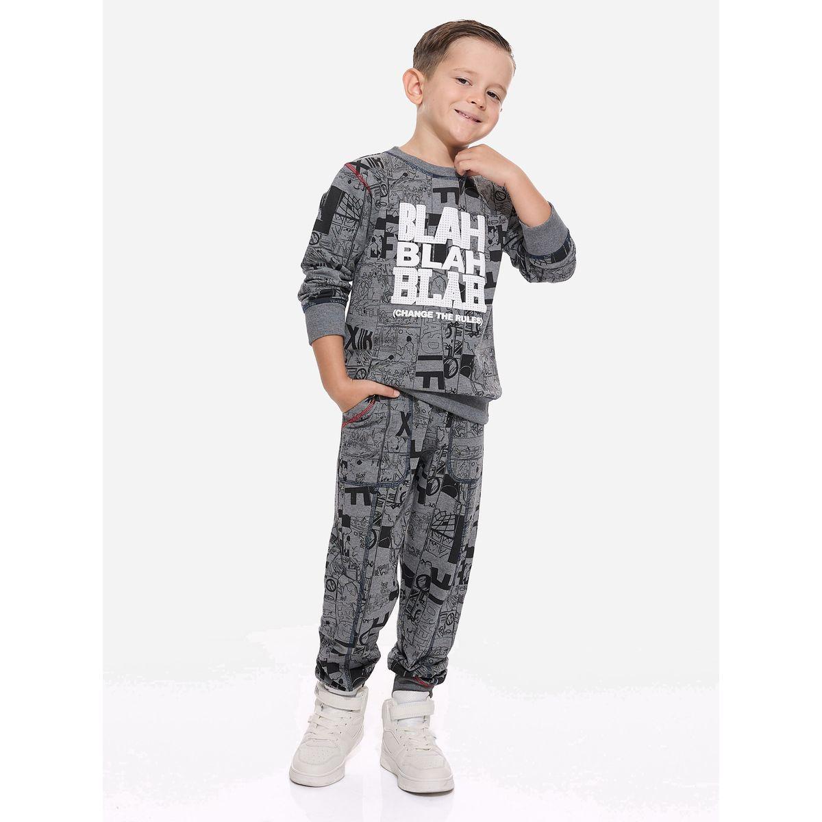 Victor and Jane X Styli  All-Over Printed Sweatshirt & Joggers Set-boys-clothing-setsandcoords-image-2