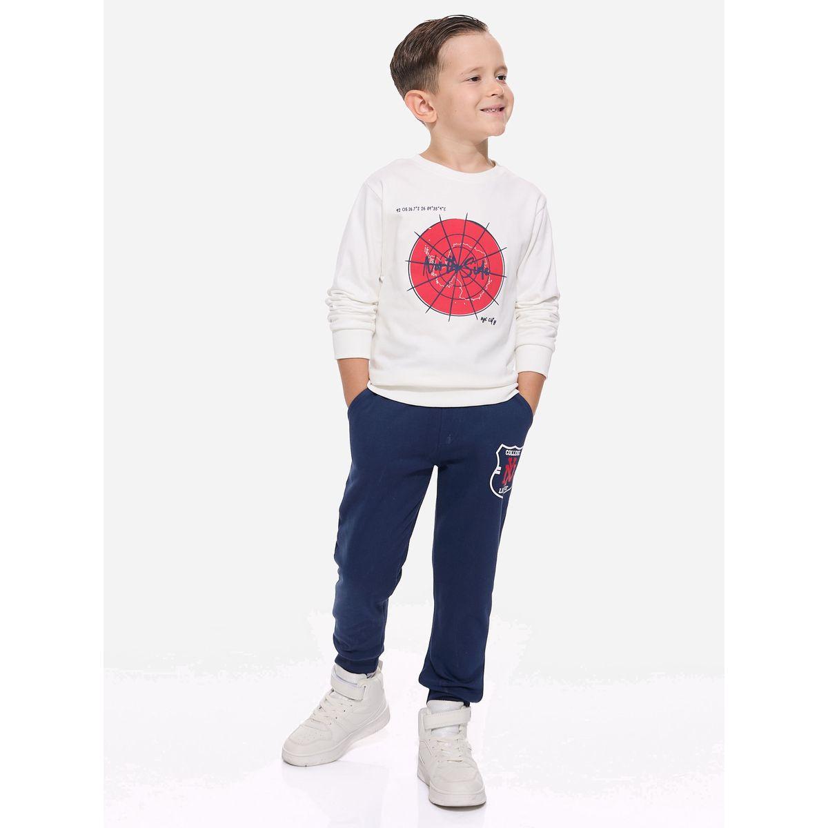Victor and Jane X Styli  Graphic Print Regular Fit Sweatshirt & Joggers Set-boys-clothing-setsandcoords-image-2