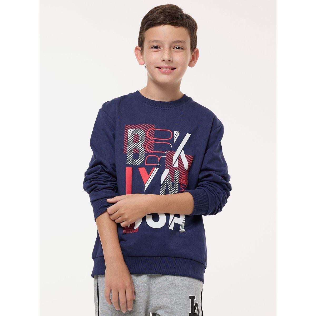 Victor and Jane X Styli  Brooklyn Graphic Print Round Neck Sweatshirt-boys-clothing-winterwear-sweatshirts-image-1