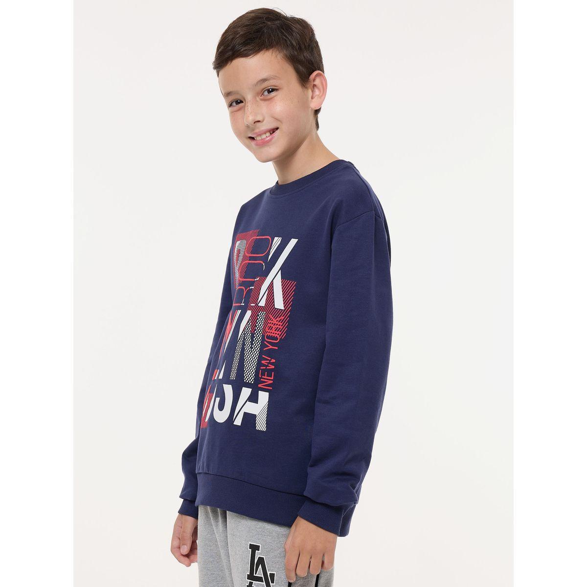 Victor and Jane X Styli  Brooklyn Graphic Print Round Neck Sweatshirt-boys-clothing-winterwear-sweatshirts-image-2