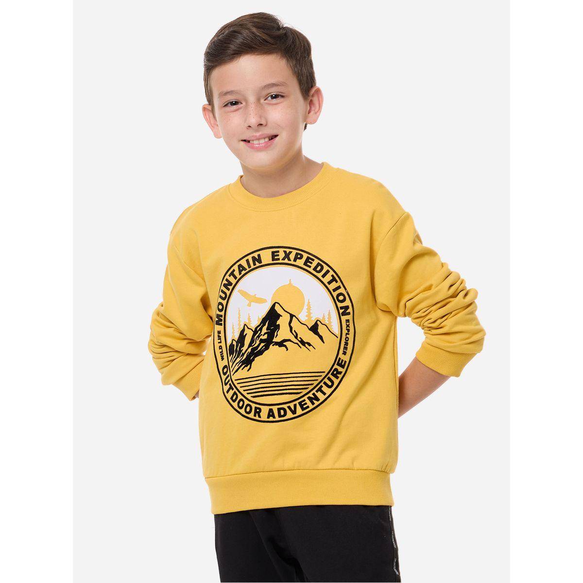 Victor and Jane X Styli  Front Graphic Print Round Neck Sweatshirt-boys-clothing-sweatshirts-image-1