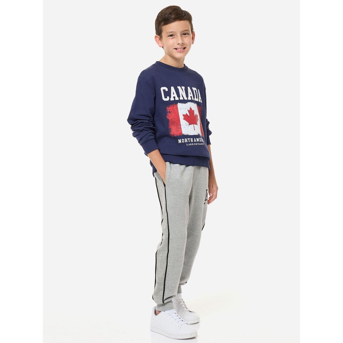 Victor and Jane X Styli  Canada Graphic Print Round Neck Sweatshirt-boys-clothing-winterwear-sweatshirts-image-4