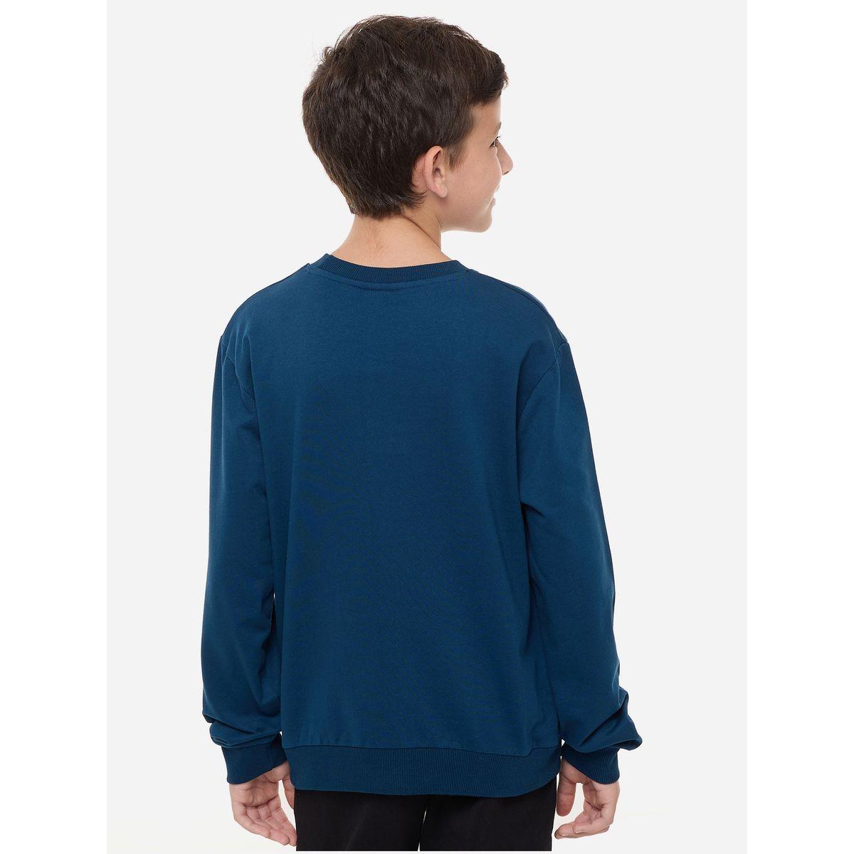 سويت شيرت بياقة دائرية وطبعة لوس انجلوس فيكتور آند جين × ستايلي-boys-clothing-winterwear-sweatshirts-image-3