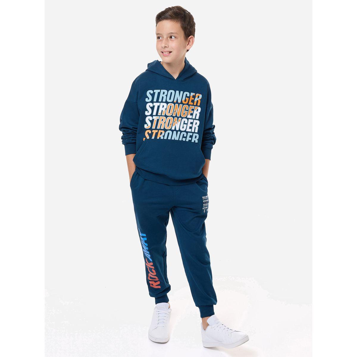 هودي بطبعة كتابة وقصة عادية فيكتور آند جين × ستايلي-boys-clothing-winterwear-sweatshirts-image-4