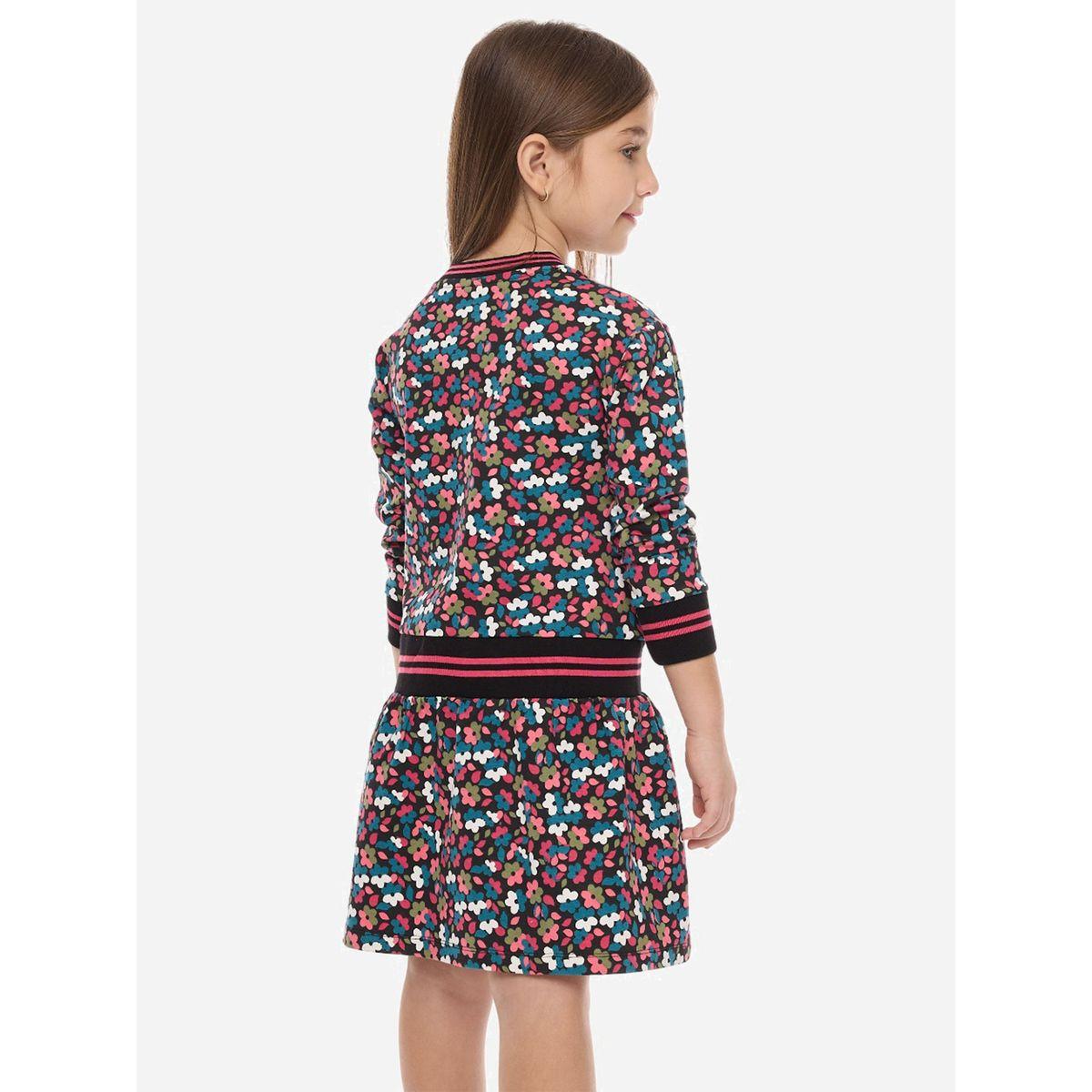 فستان بطول الركبة مع ياقة دائرية فيكتور آند جين × ستايلي-girls-clothing-dressesandjumpsuits-image-4