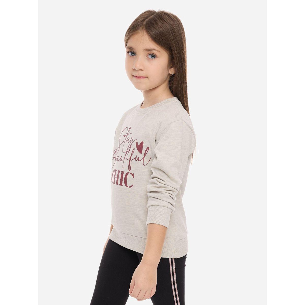 Victor and Jane X Styli  Glitter Printed Round Neck Sweatshirt-girls-clothing-winterwear-sweatshirts-image-2