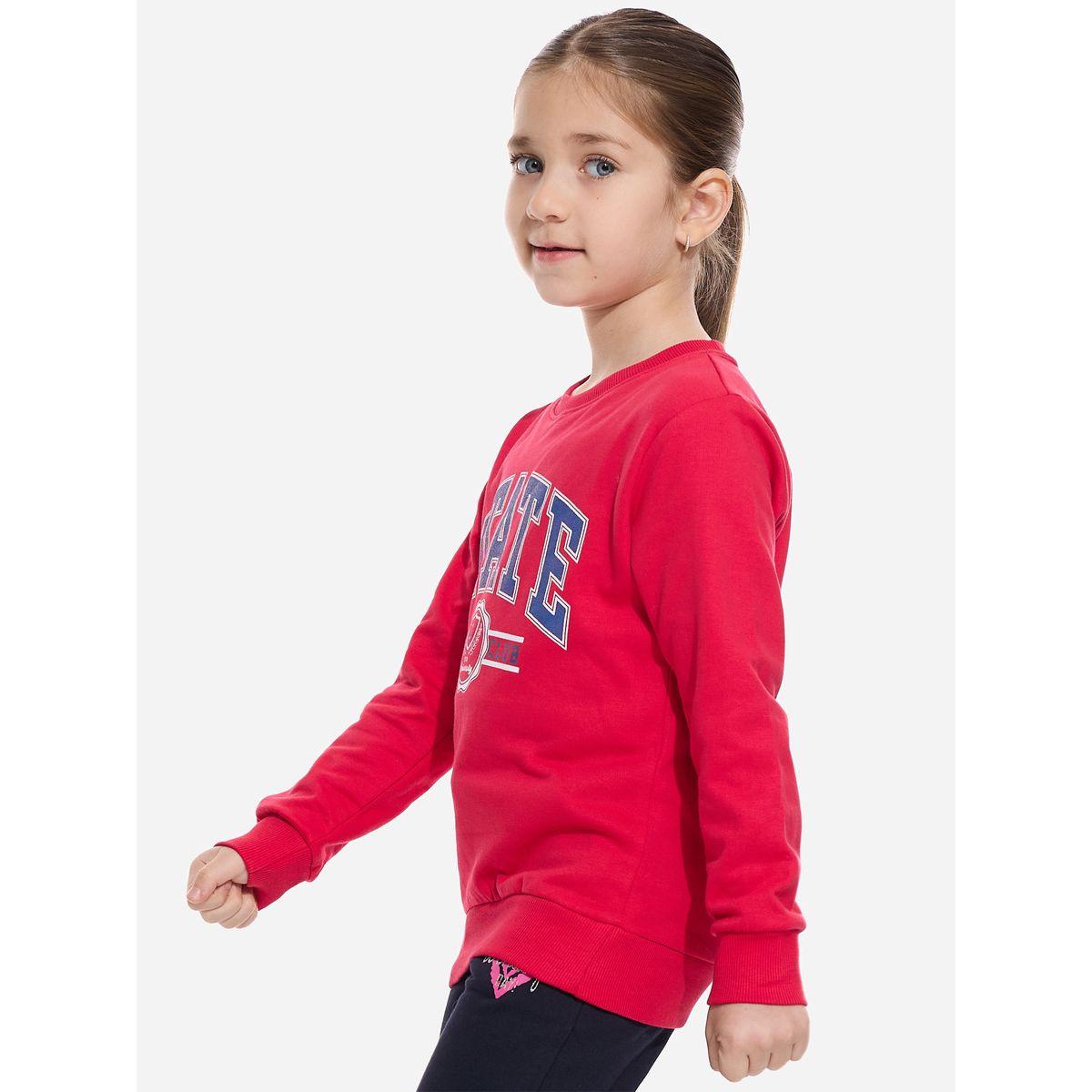 سويت شيرت بقصة عادية وطبعة جرافيك فيكتور آند جين × ستايلي-girls-clothing-winterwear-sweatshirts-image-2