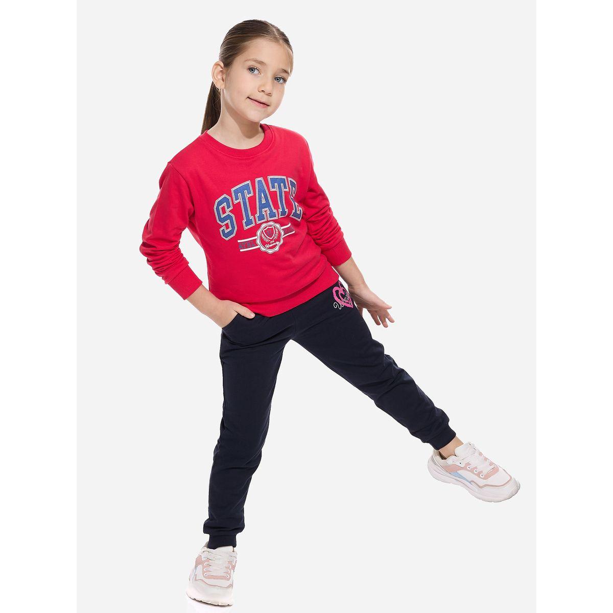 سويت شيرت بقصة عادية وطبعة جرافيك فيكتور آند جين × ستايلي-girls-clothing-winterwear-sweatshirts-image-3