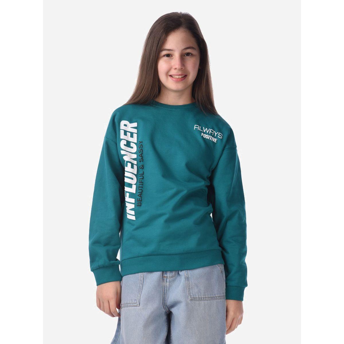 Victor and Jane X Styli  Slogan Print Regular Sweatshirt-girls-clothing-winterwear-sweatshirts-image-1
