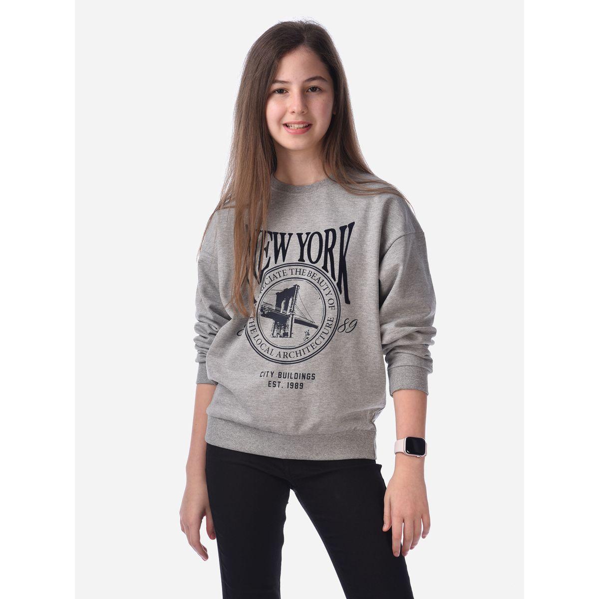 Victor and Jane X Styli  Graphic Print Round Neck Regular Sweatshirt-girls-clothing-winterwear-sweatshirts-image-4