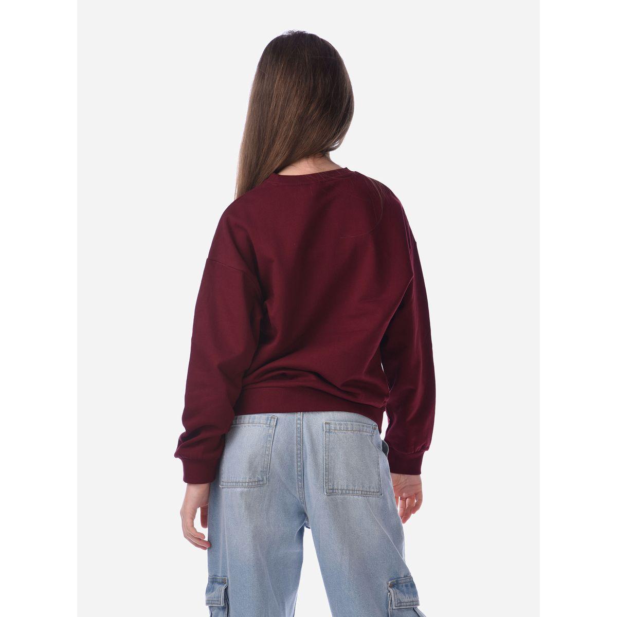 سويت شيرت بطبعة جرافيك وقصة عادية فيكتور آند جين × ستايلي-girls-clothing-winterwear-sweatshirts-image-4