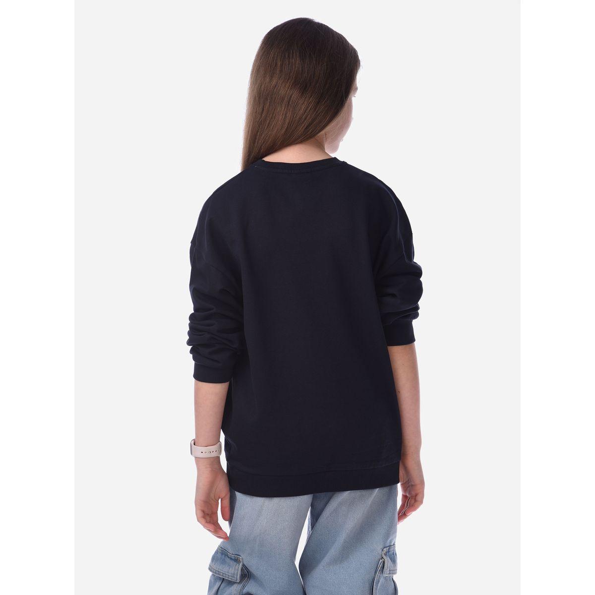 سويت شيرت بقصة عادية وطبعة جرافيك فيكتور آند جين × ستايلي-girls-clothing-winterwear-sweatshirts-image-5