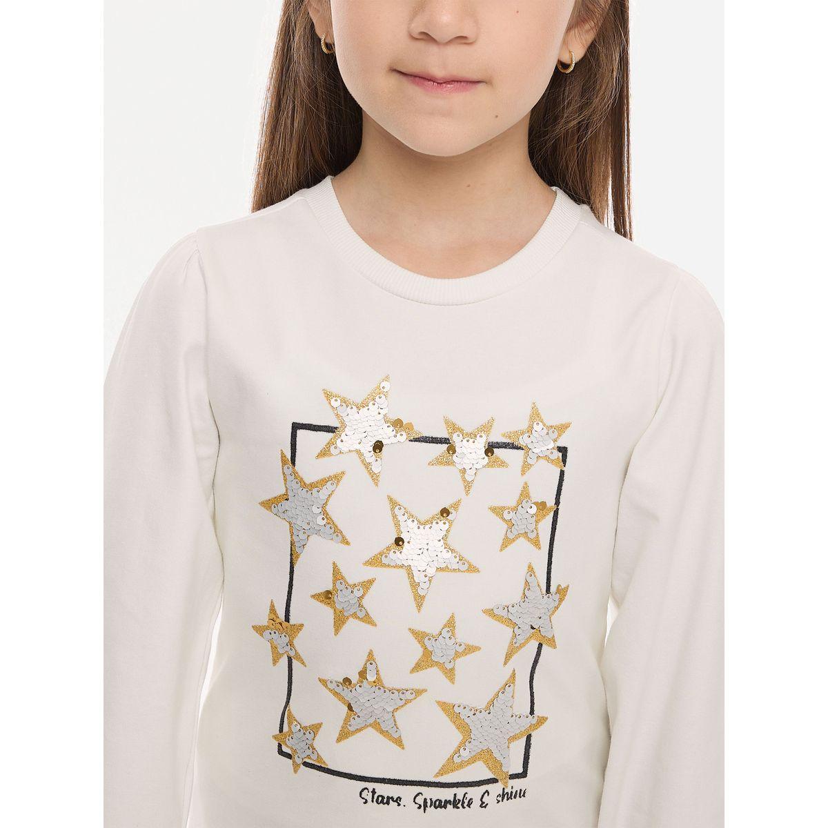 Victor and Jane X Styli  Embellished Round Neck Sweatshirt & Printed Flared Leggings Set-girls-clothing-setsandcoords-image-5