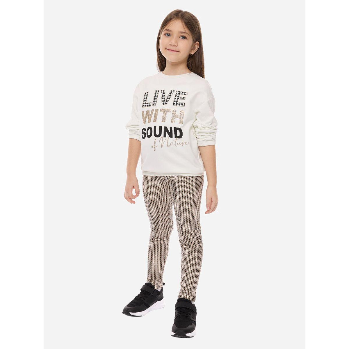 مجموعة من ليقنز مع سويت شيرت بياقة دائرية فيكتور آند جين × ستايلي-girls-clothing-setsandcoords-image-2