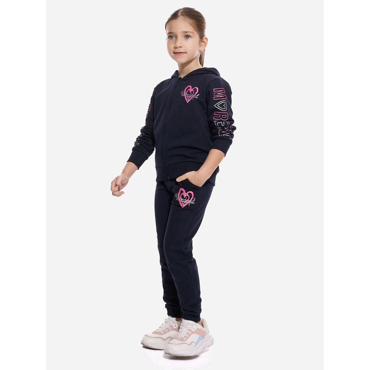 مجموعة من جوغر مع سويت شيرت بطبعة جرافيك فيكتور آند جين × ستايلي-girls-clothing-setsandcoords-image-2