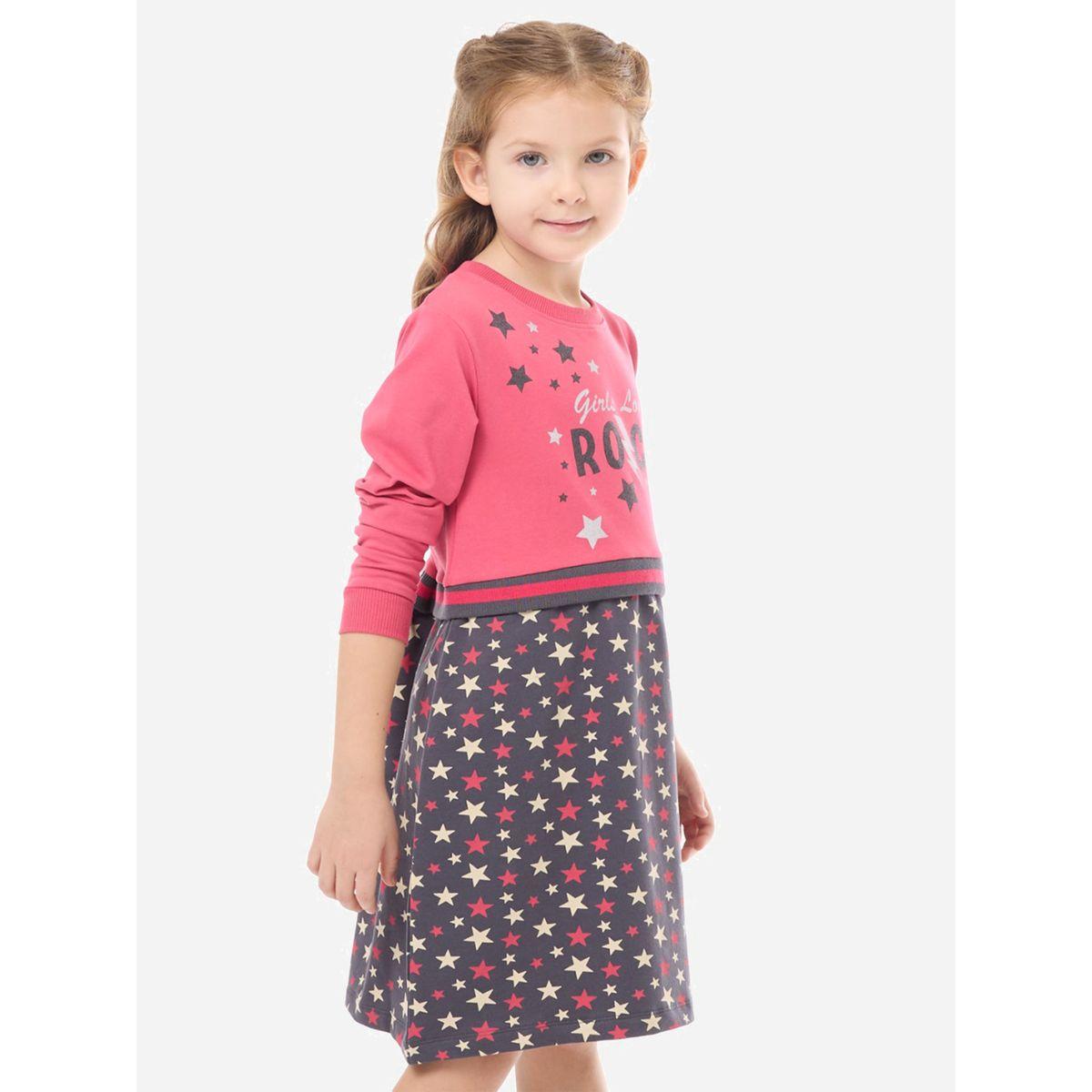 Victor and Jane X Styli  Stars Prints Round Neck Dresses-girls-clothing-dressesandjumpsuits-image-3