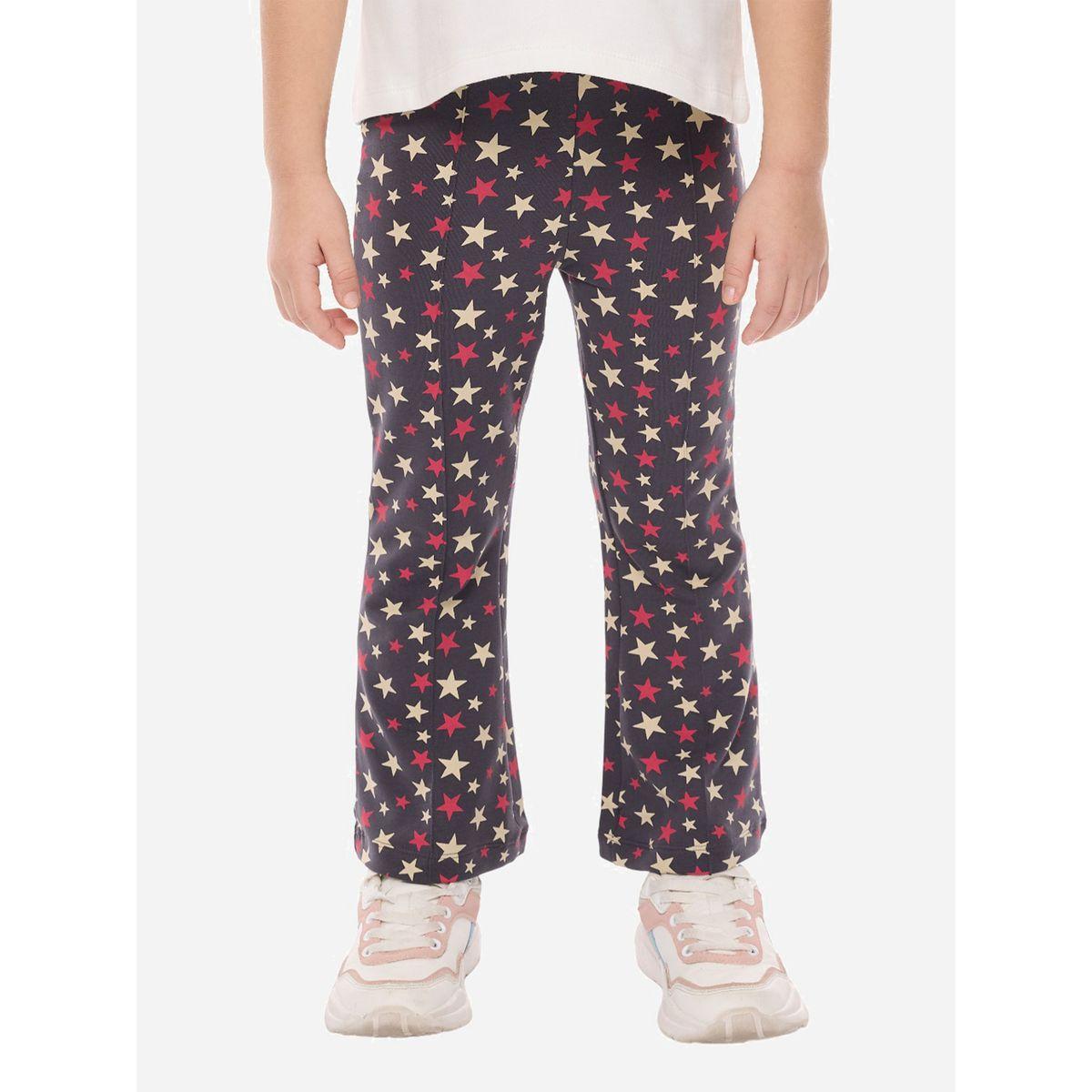 Victor and Jane X Styli  Graphic Print Sweatshirt & Stars Prints Flared Leggings Set-girls-clothing-setsandcoords-image-5