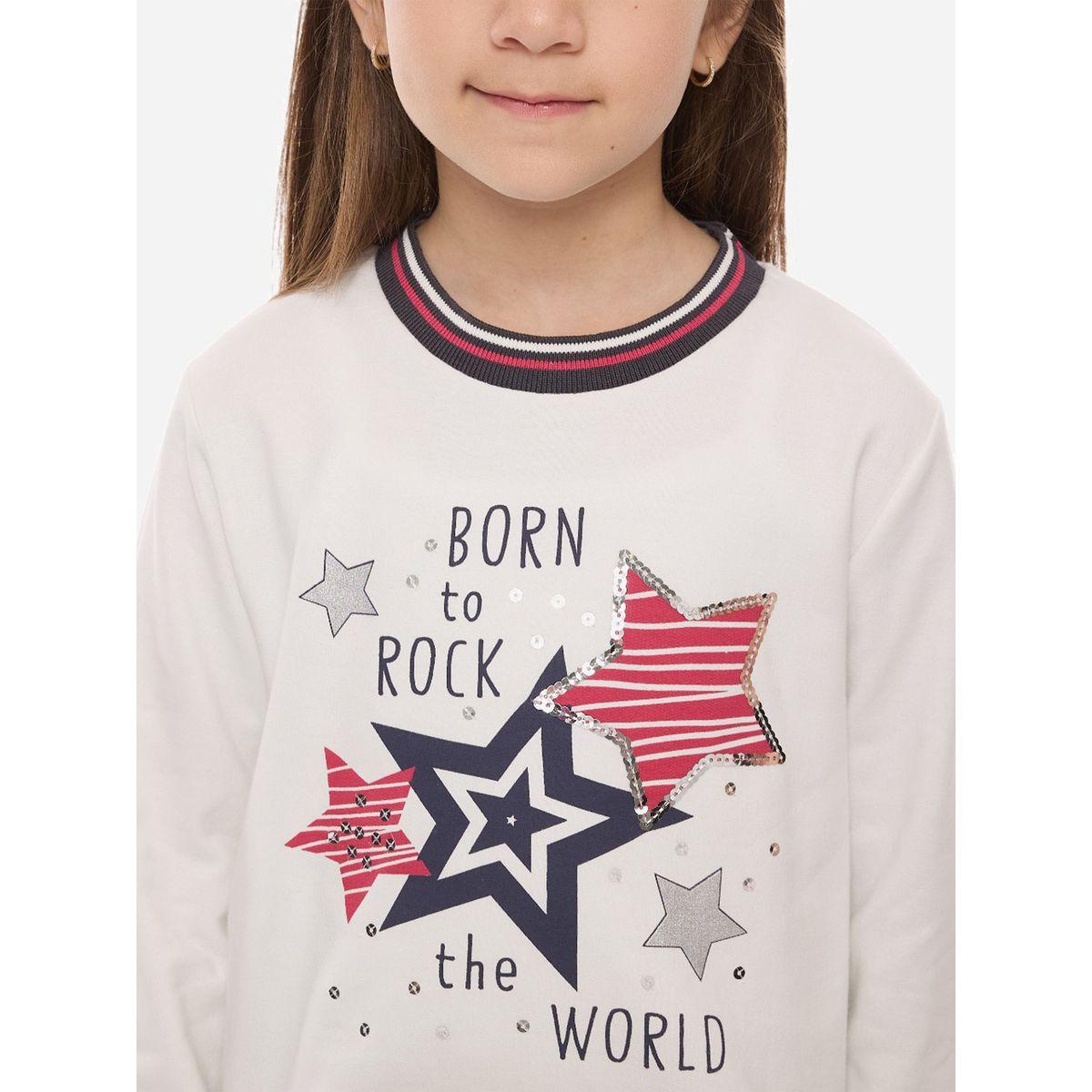 Victor and Jane X Styli  Graphic Print Sweatshirt & Stars Prints Flared Leggings Set-girls-clothing-setsandcoords-image-6