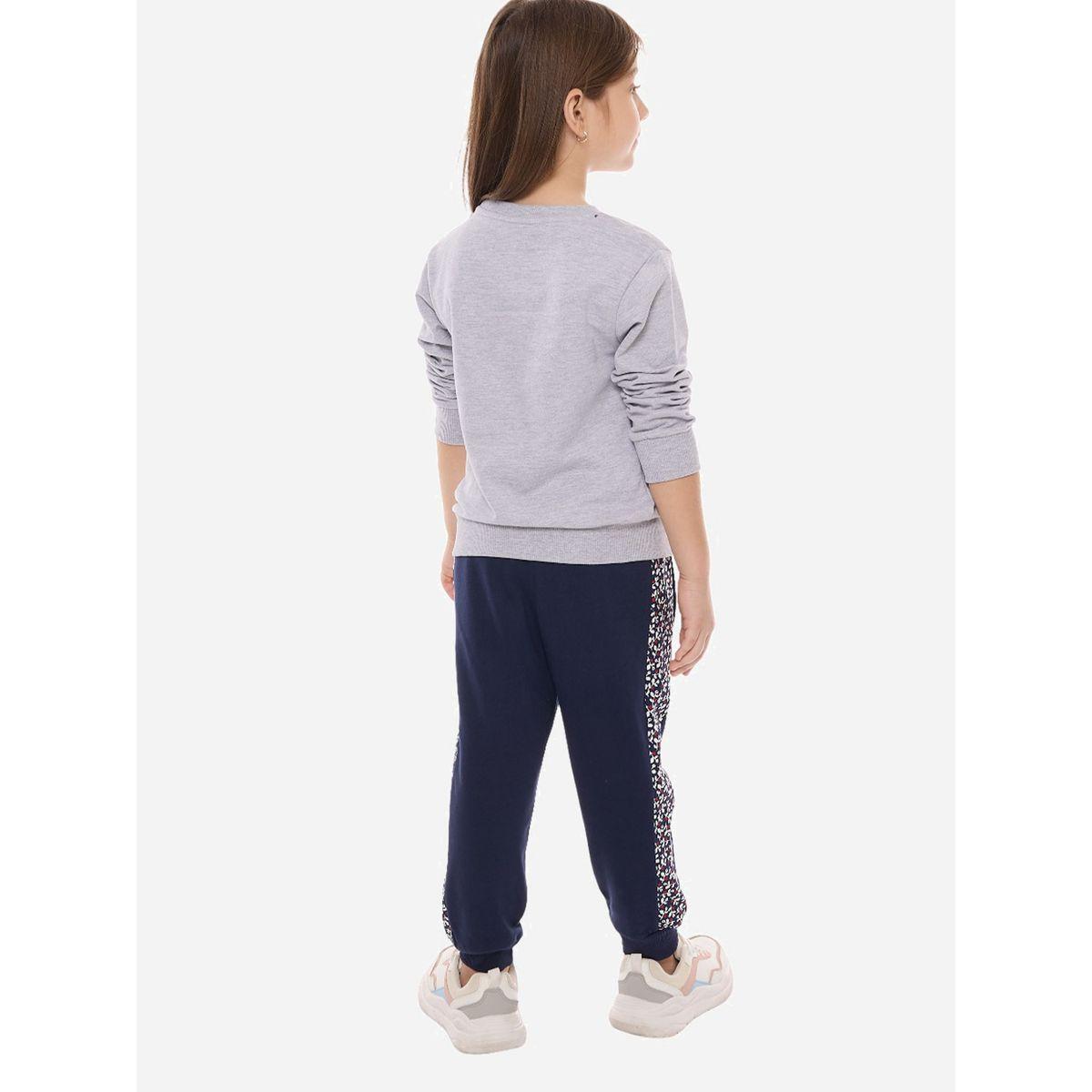 مجموعة من جوغر مع سويت شيرت بياقة دائرية فيكتور آند جين × ستايلي-girls-clothing-setsandcoords-image-3