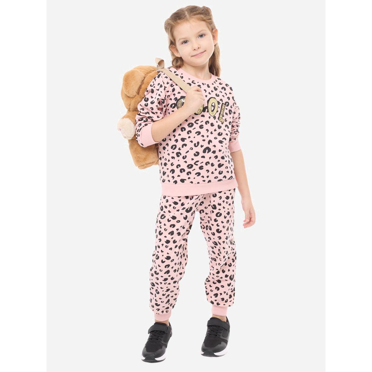 مجموعة من جوغر مع سويت شيرت بياقة دائرية فيكتور آند جين × ستايلي-girls-clothing-setsandcoords-image-2