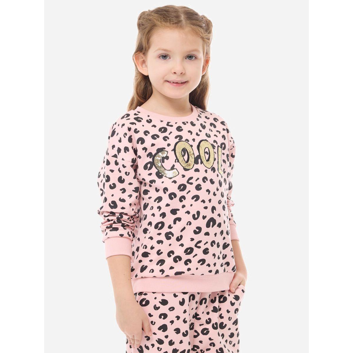 مجموعة من جوغر مع سويت شيرت بياقة دائرية فيكتور آند جين × ستايلي-girls-clothing-setsandcoords-image-4