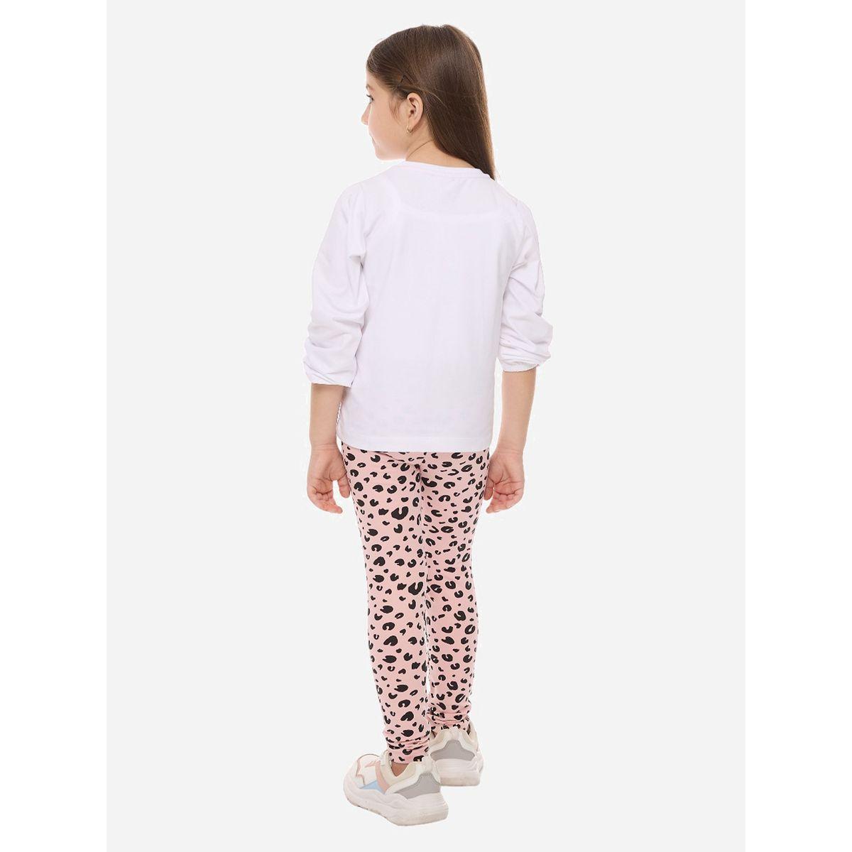 مجموعة من ليقنز وتيشيرت بياقة دائرية فيكتور آند جين × ستايلي-girls-clothing-setsandcoords-image-3