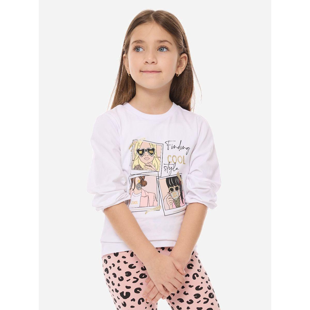 مجموعة من ليقنز وتيشيرت بياقة دائرية فيكتور آند جين × ستايلي-girls-clothing-setsandcoords-image-4