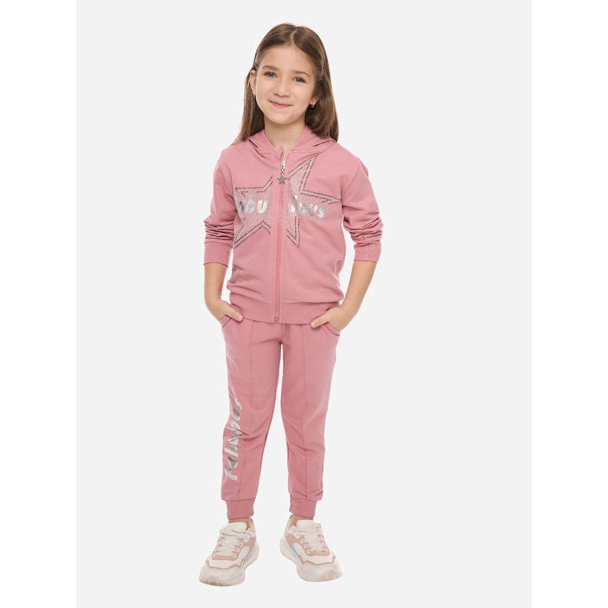 Victor and Jane X Styli  Embellished full zipper Hoodie & Joggers Set-girls-clothing-setsandcoords-image-1