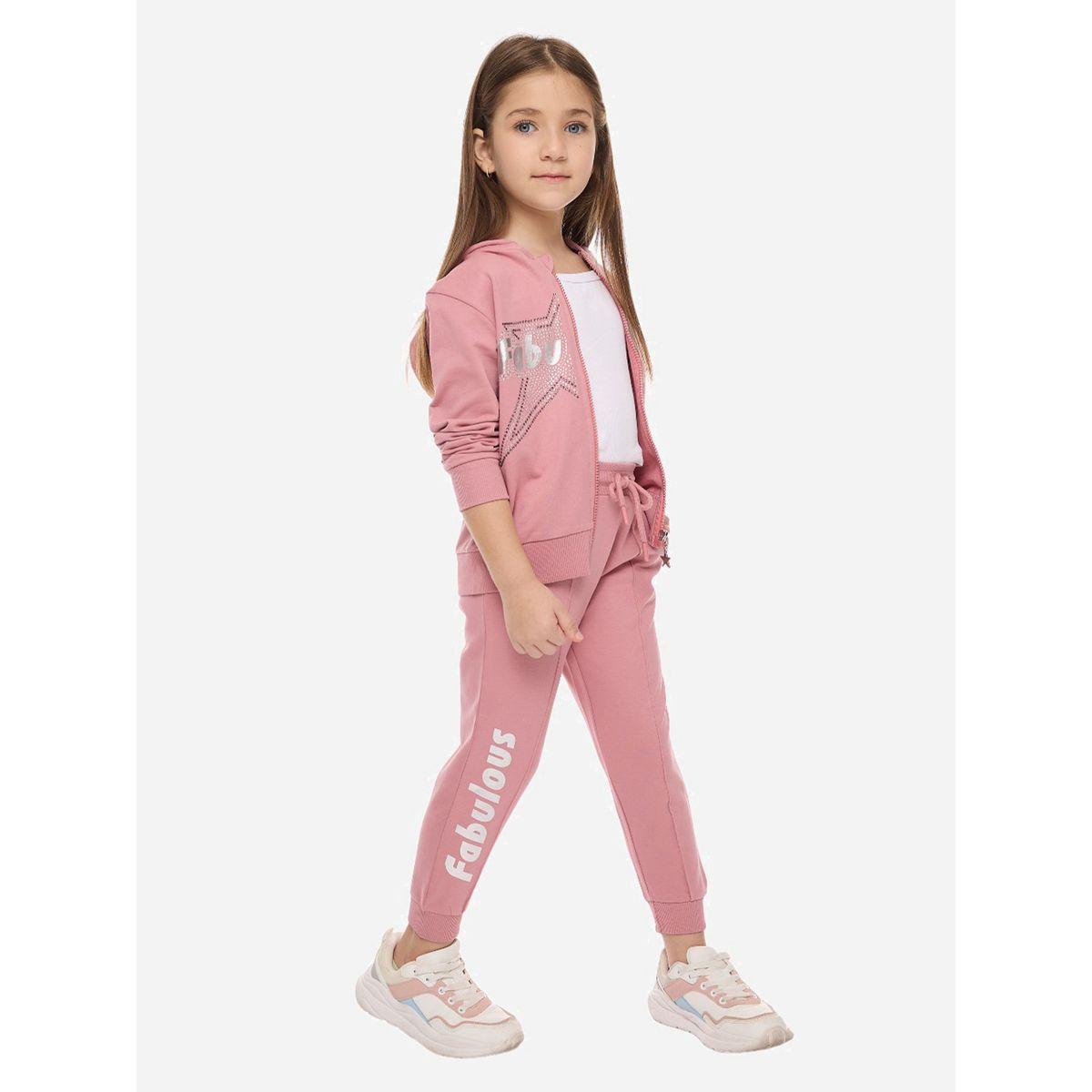 Victor and Jane X Styli  Embellished full zipper Hoodie & Joggers Set-girls-clothing-setsandcoords-image-2