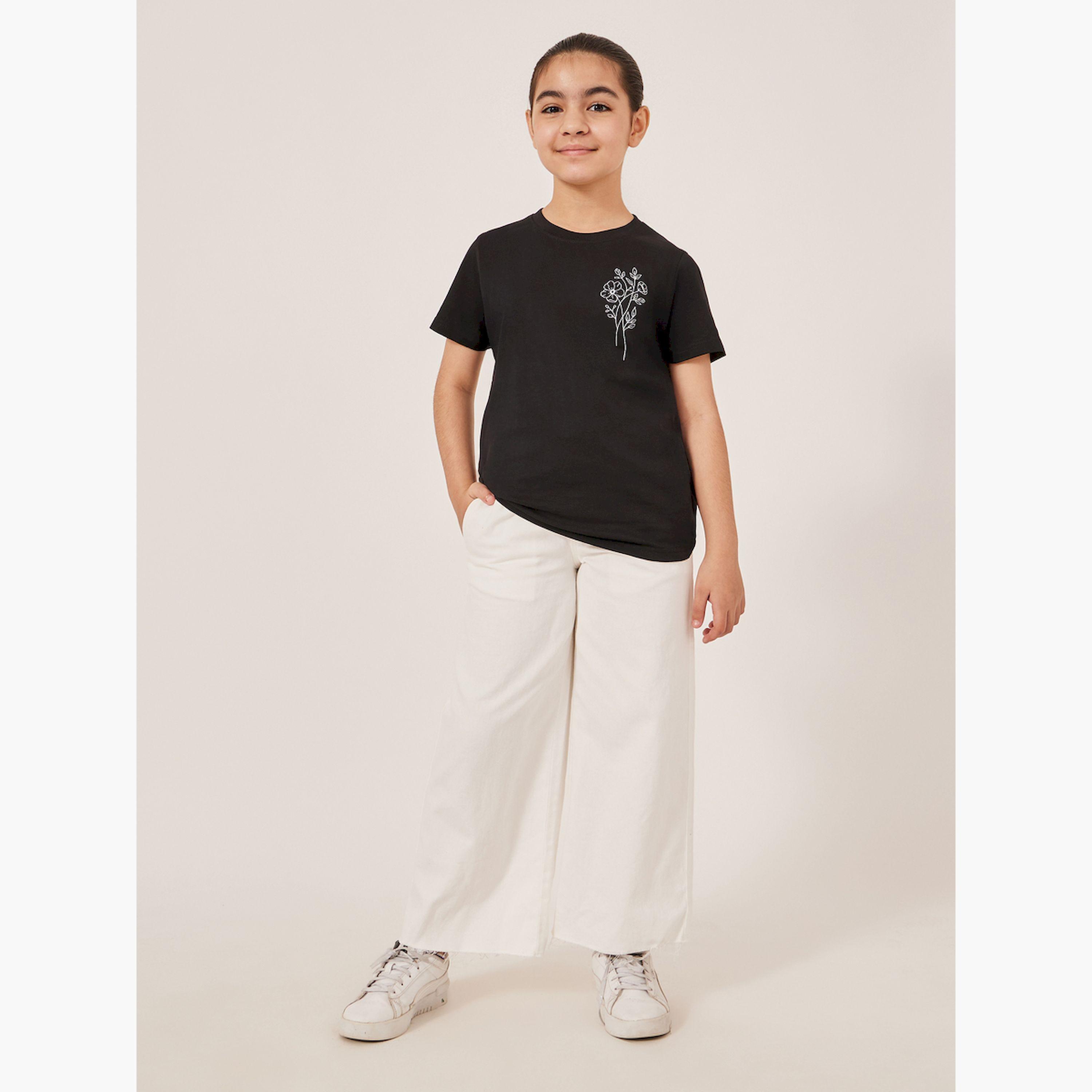 Styli Graphic Print Short Sleeve T-Shirt-girls-clothing-tshirts-image-3