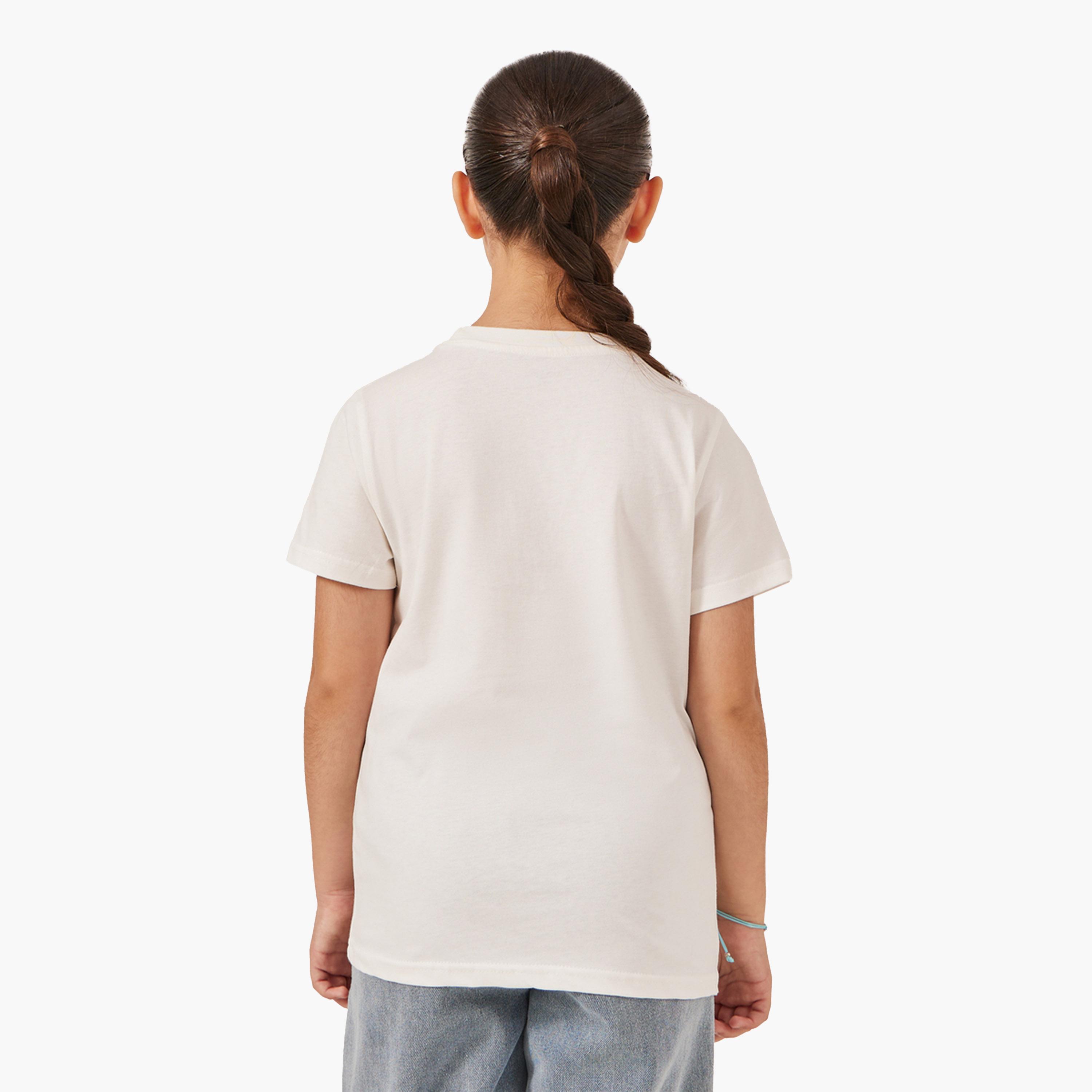 Styli Graphic Print Short Sleeve T-Shirt-girls-clothing-tshirts-image-4