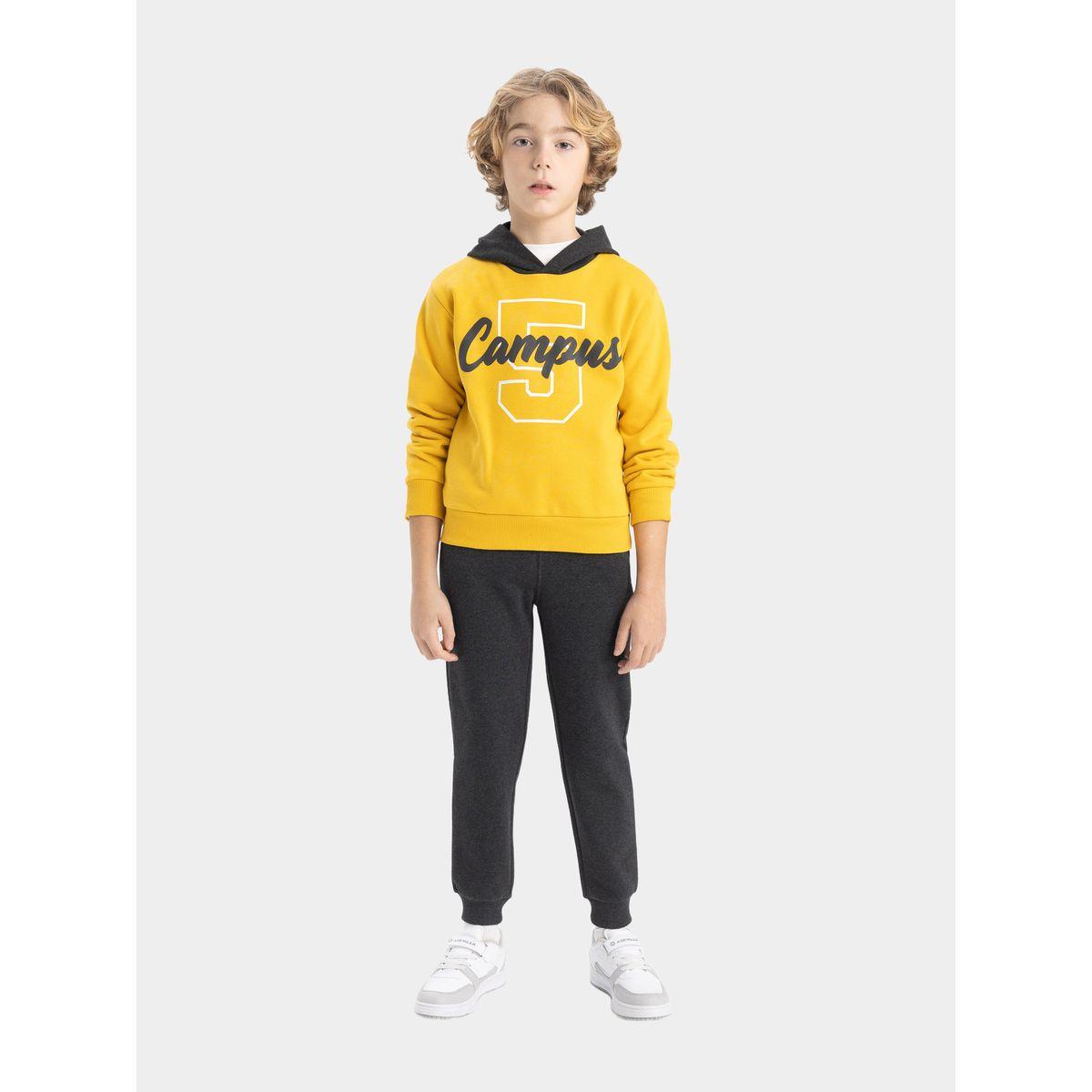 DeFacto X Styli  Graphic Print Hooded Sweatshirt & Joggers Set-boys-clothing-setsandcoords-image-2