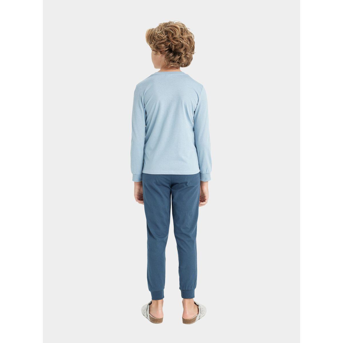 طقم من بنطال بيجاما وتيشيرت بطبعة جرافيك ديفاكتو × ستايلي-boys-clothing-nightwear-image-4