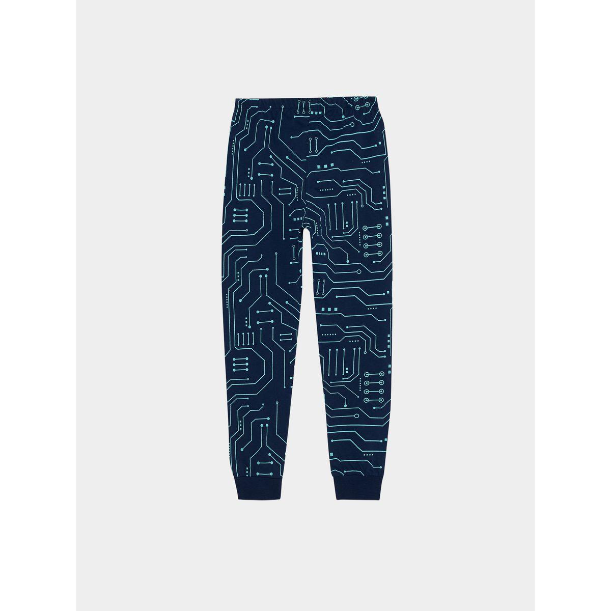 DeFacto X Styli  Graphic Print Cotton Long Sleeves T-Shirt & Pyjama Set-boys-clothing-nightwear-image-2