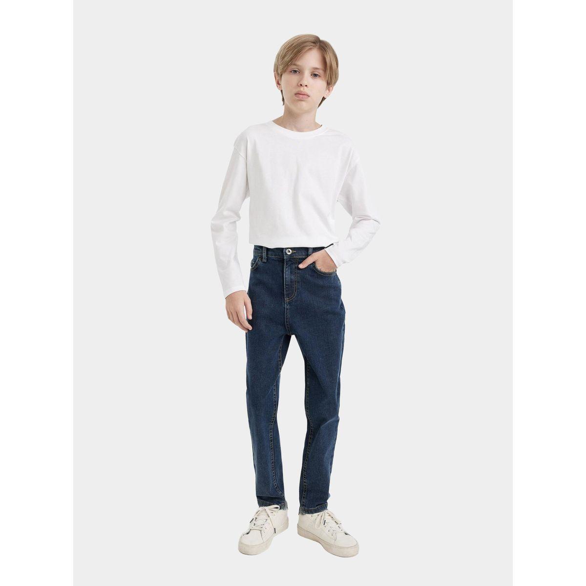 DeFacto X Styli  Carrot Fit High Rise Straight Leg Jeans-boys-clothing-bottoms-trousers-image-5