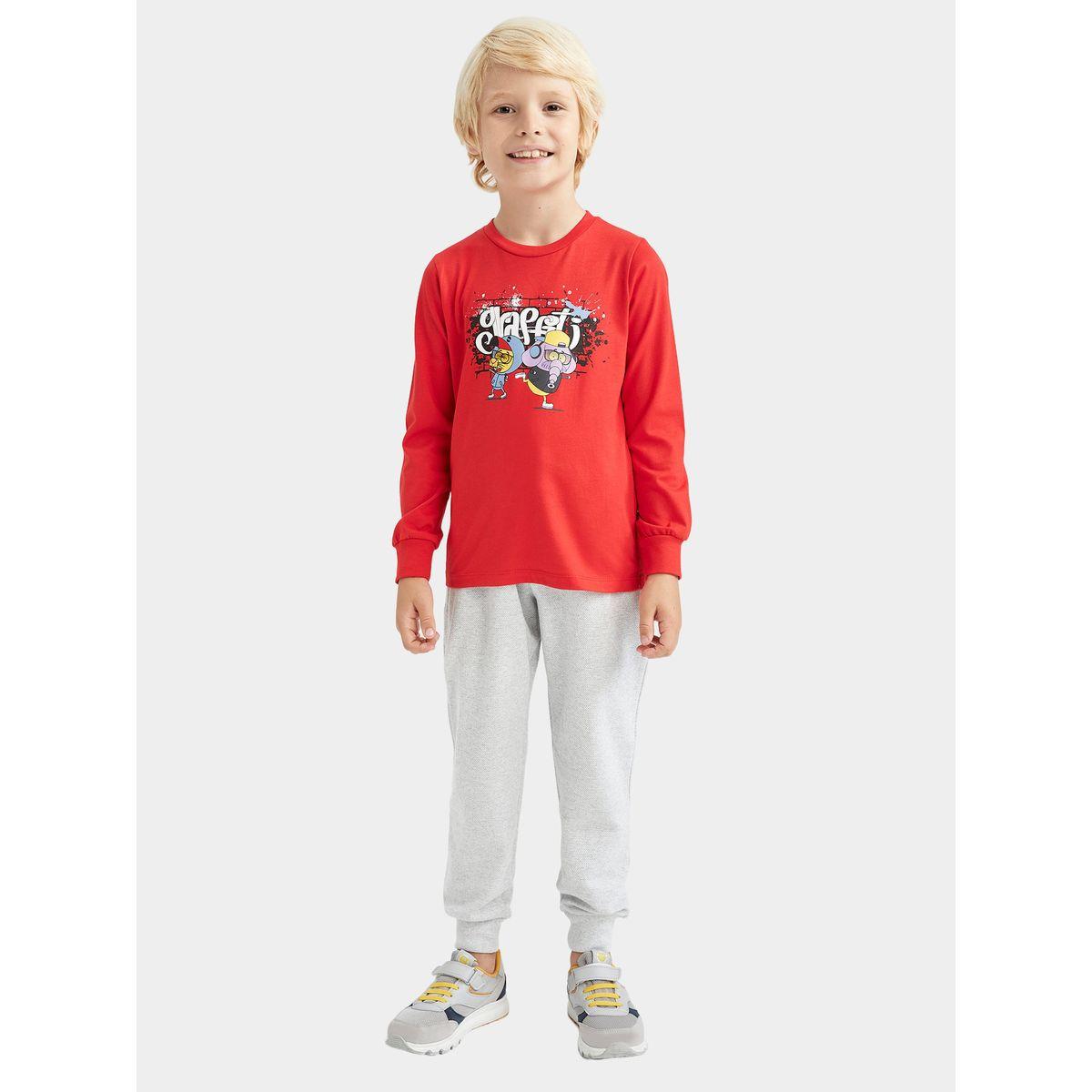 DeFacto X Styli  Relaxed Fit Elasticated Cuff Sweatpants with Drawstring-boys-clothing-bottoms-trousers-image-1