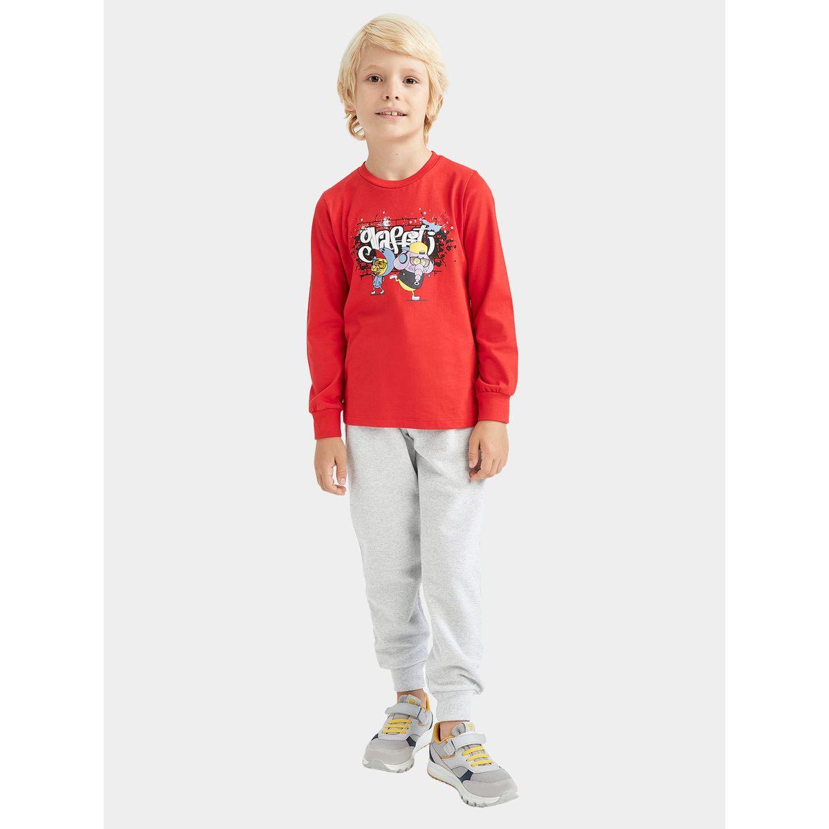 DeFacto X Styli  Relaxed Fit Elasticated Cuff Sweatpants with Drawstring-boys-clothing-bottoms-trousers-image-3