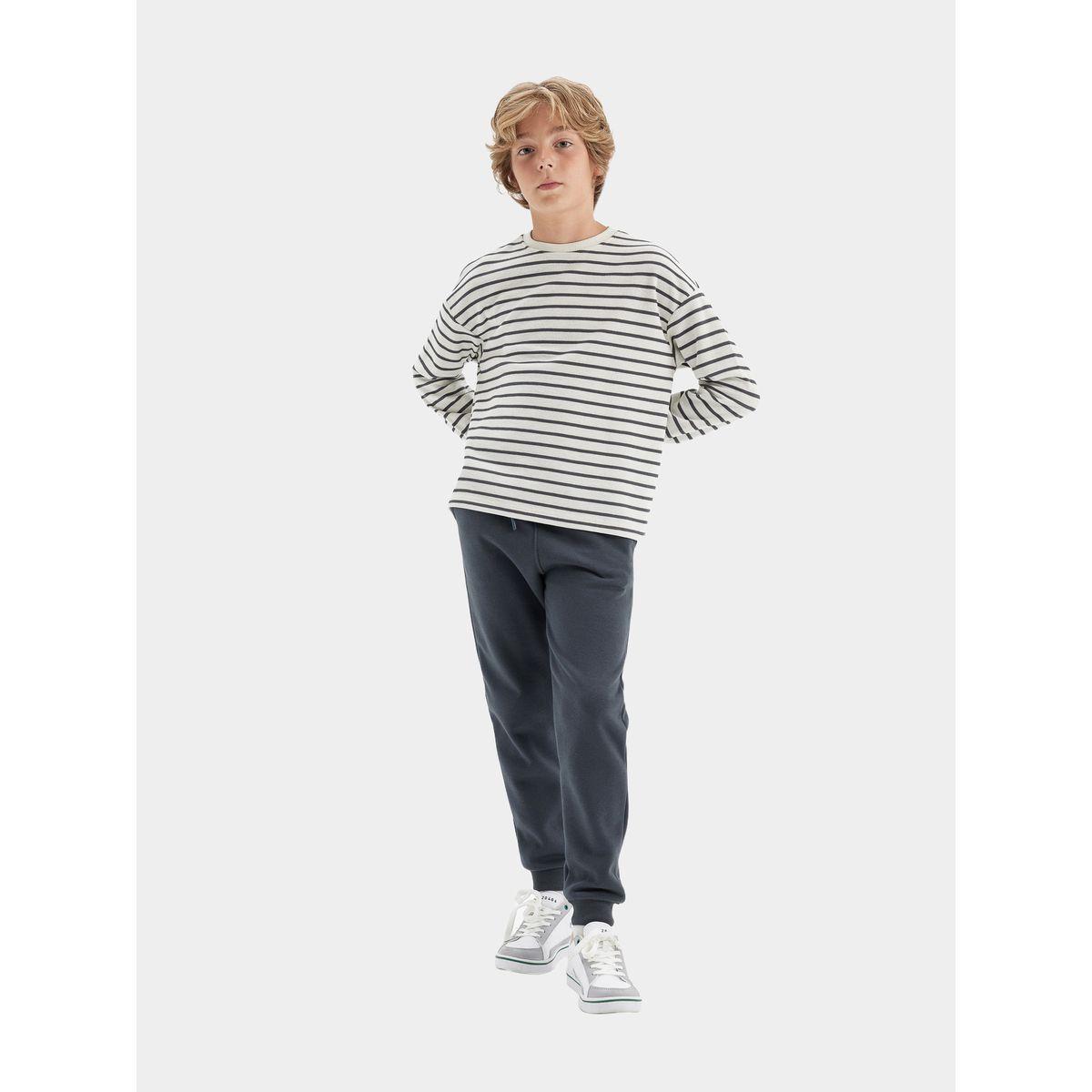 DeFacto X Styli  Relaxed Fit Elasticated Cuff Joggers with Pockets-boys-clothing-bottoms-joggersandtrackpants-image-4