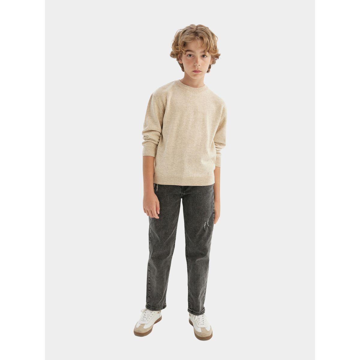 DeFacto X Styli  Regular Fit Crew Neck Knit Sweater-boys-clothing-jumpersandcardigans-image-3