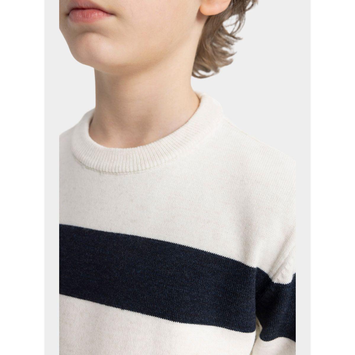 سويتر محبوك بقصة عادية وياقة دائرية ديفاكتو × ستايلي-boys-clothing-jumpersandcardigans-image-3