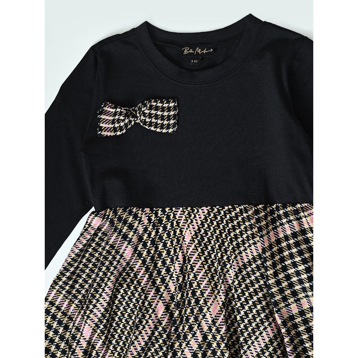 Bella Moda X Styli  Longline Printed Top with Bow Detail & Trousers Co-Ords Set-girls-clothing-setsandcoords-image-3