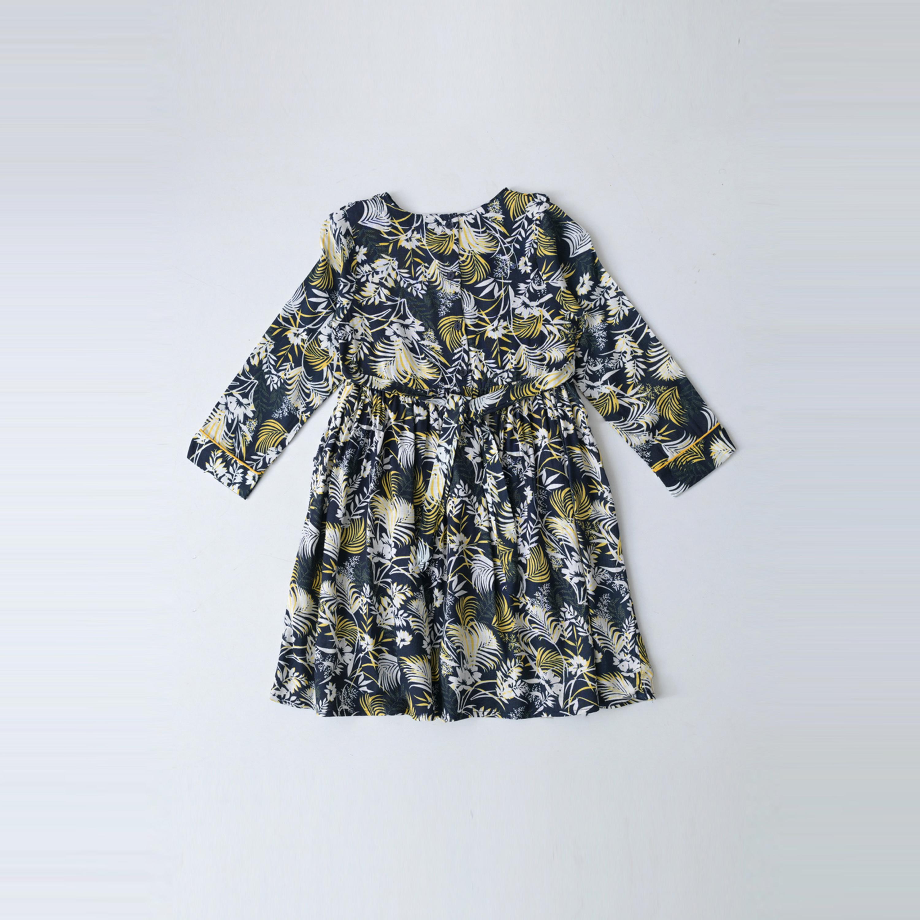 Bella Moda X Styli All-Over Floral Print Fit & Flare Dress With Long Sleeves-girls-clothing-dressesandjumpsuits-image-3