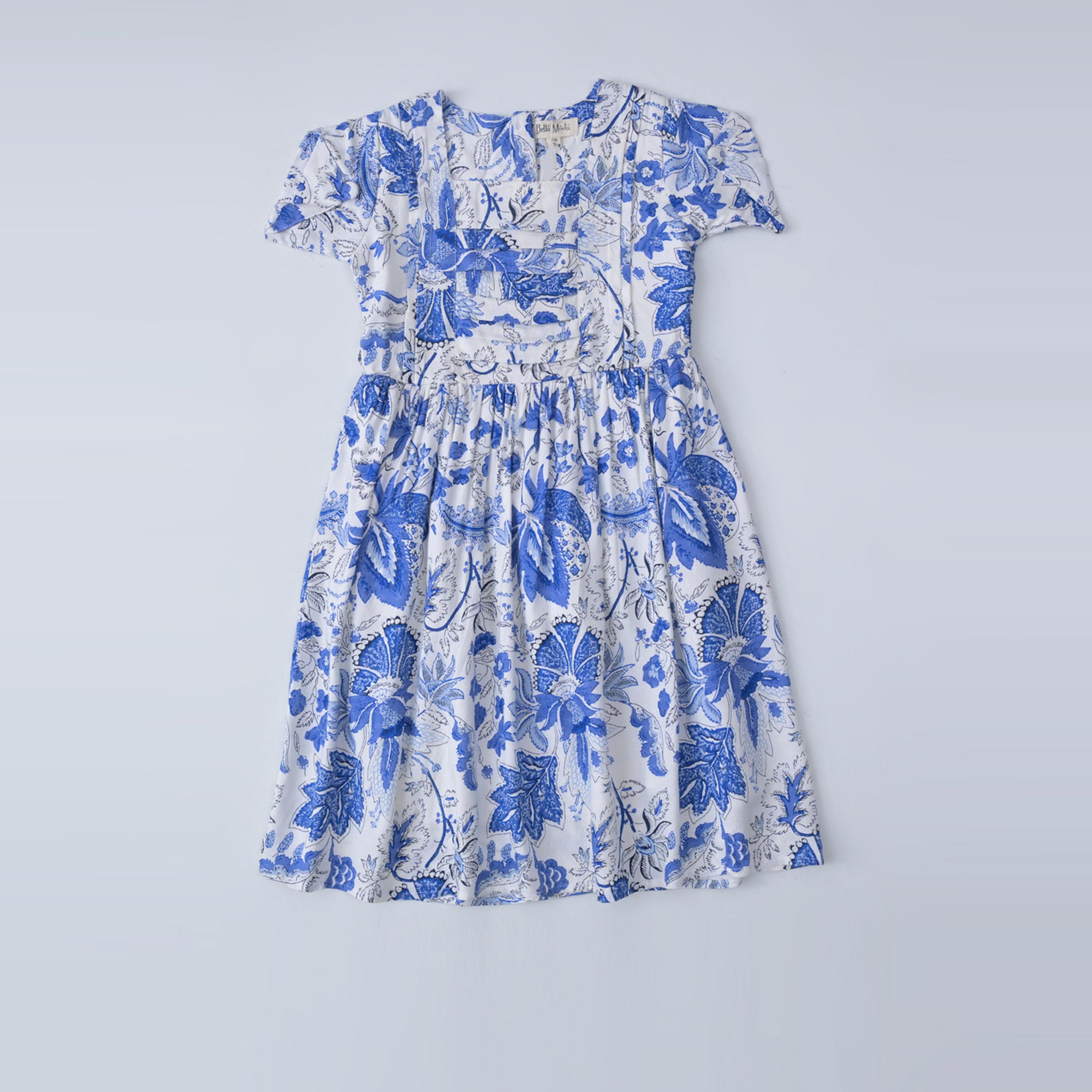 Bella Moda X Styli All-Over Paisley Print Square Neck Dress-girls-clothing-dressesandjumpsuits-image-1