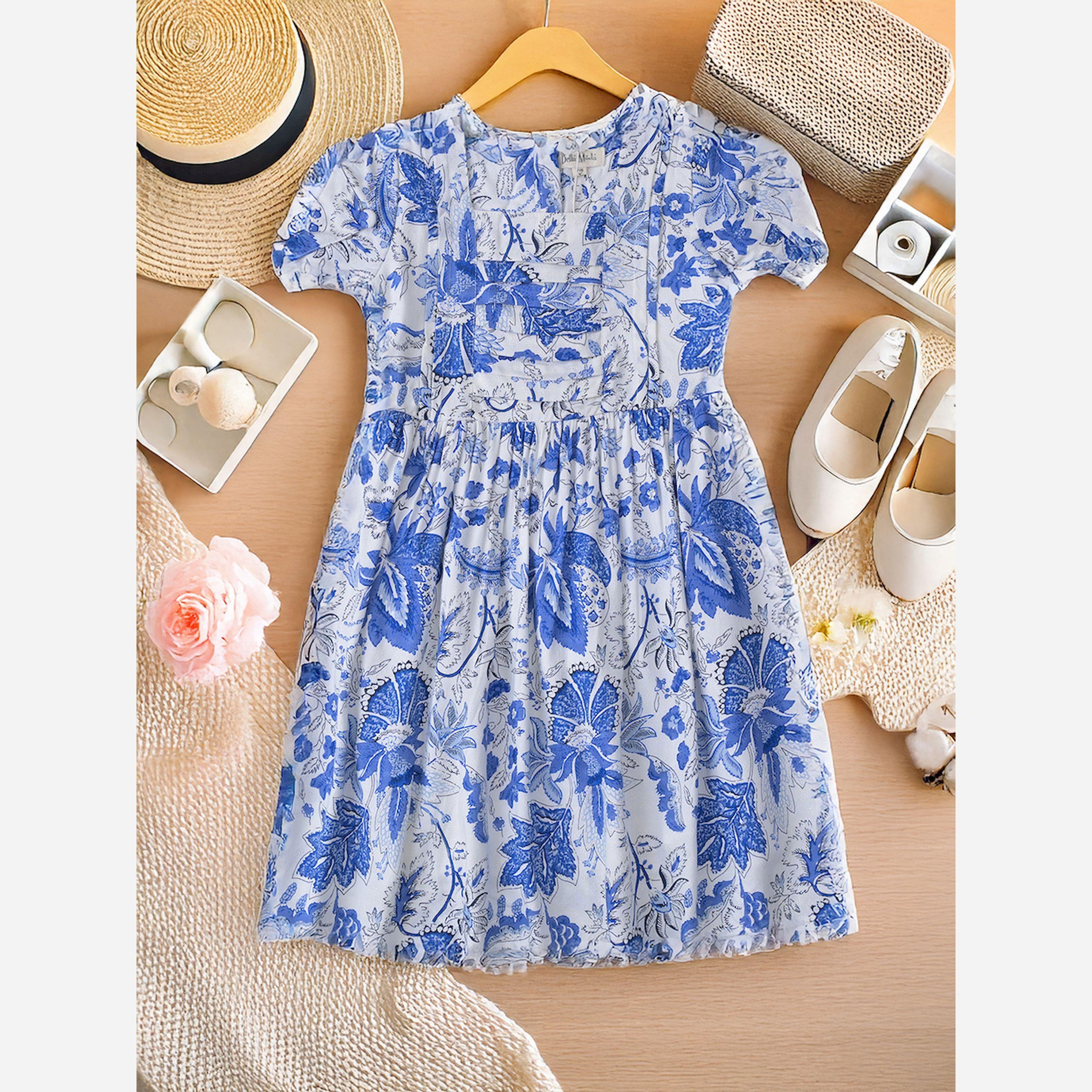 Bella Moda X Styli All-Over Paisley Print Square Neck Dress-girls-clothing-dressesandjumpsuits-image-2