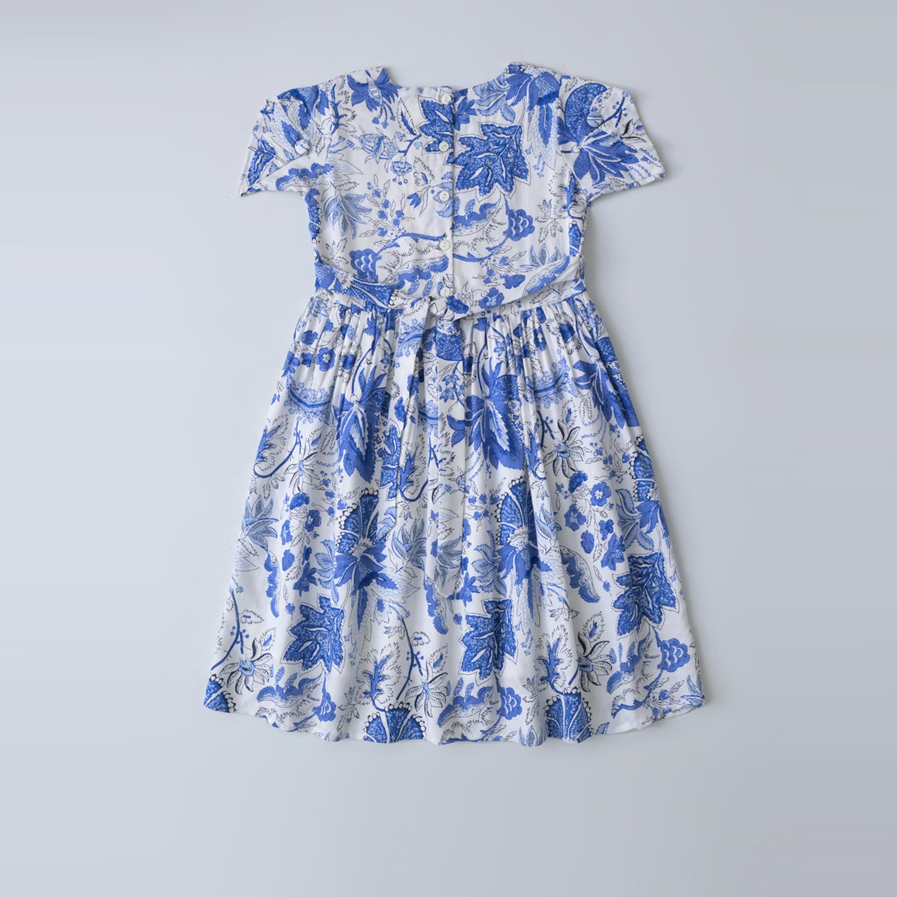 Bella Moda X Styli All-Over Paisley Print Square Neck Dress-girls-clothing-dressesandjumpsuits-image-3