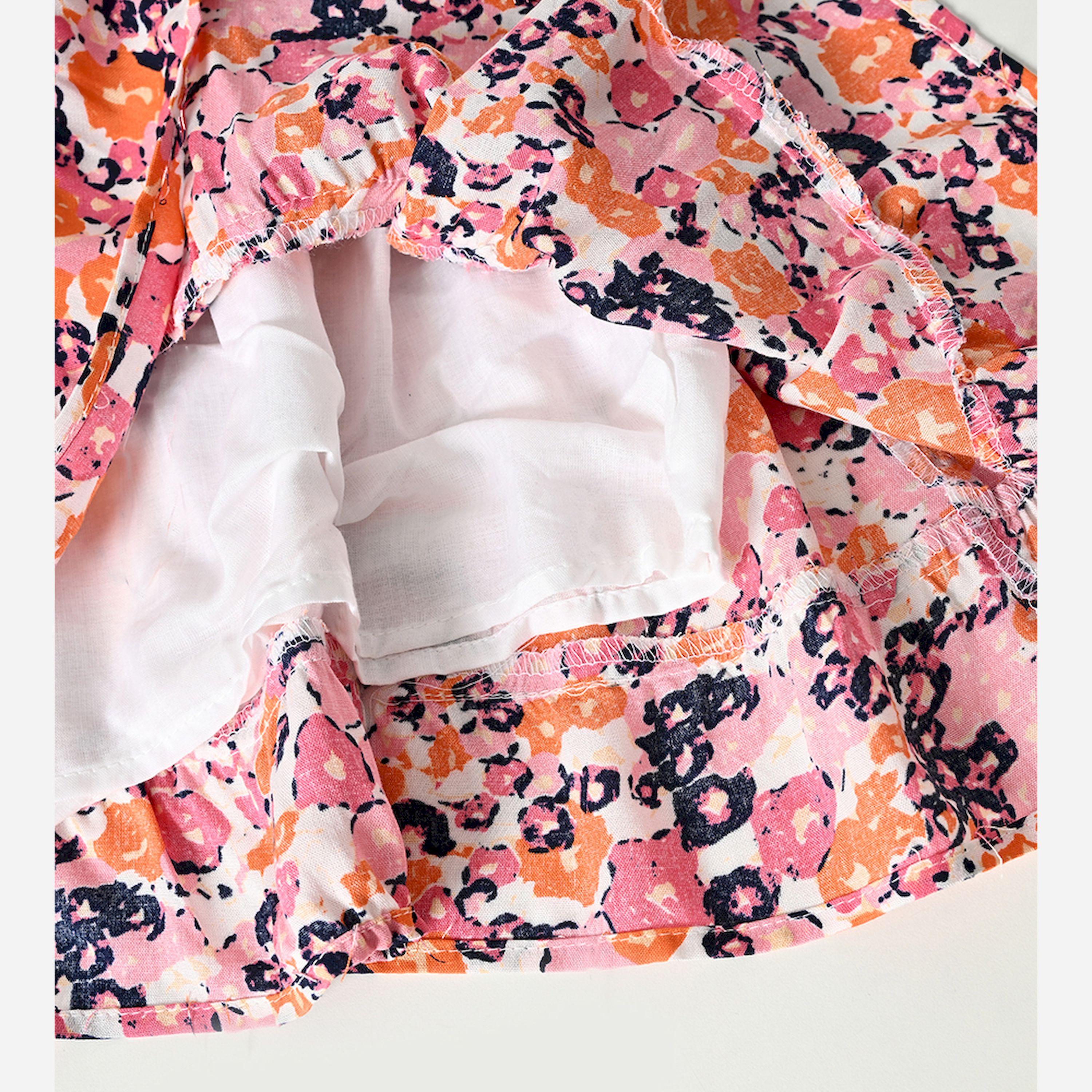 Bella Moda X Styli All-Over Print V Neck Tiered Dress-girls-clothing-dressesandjumpsuits-image-6