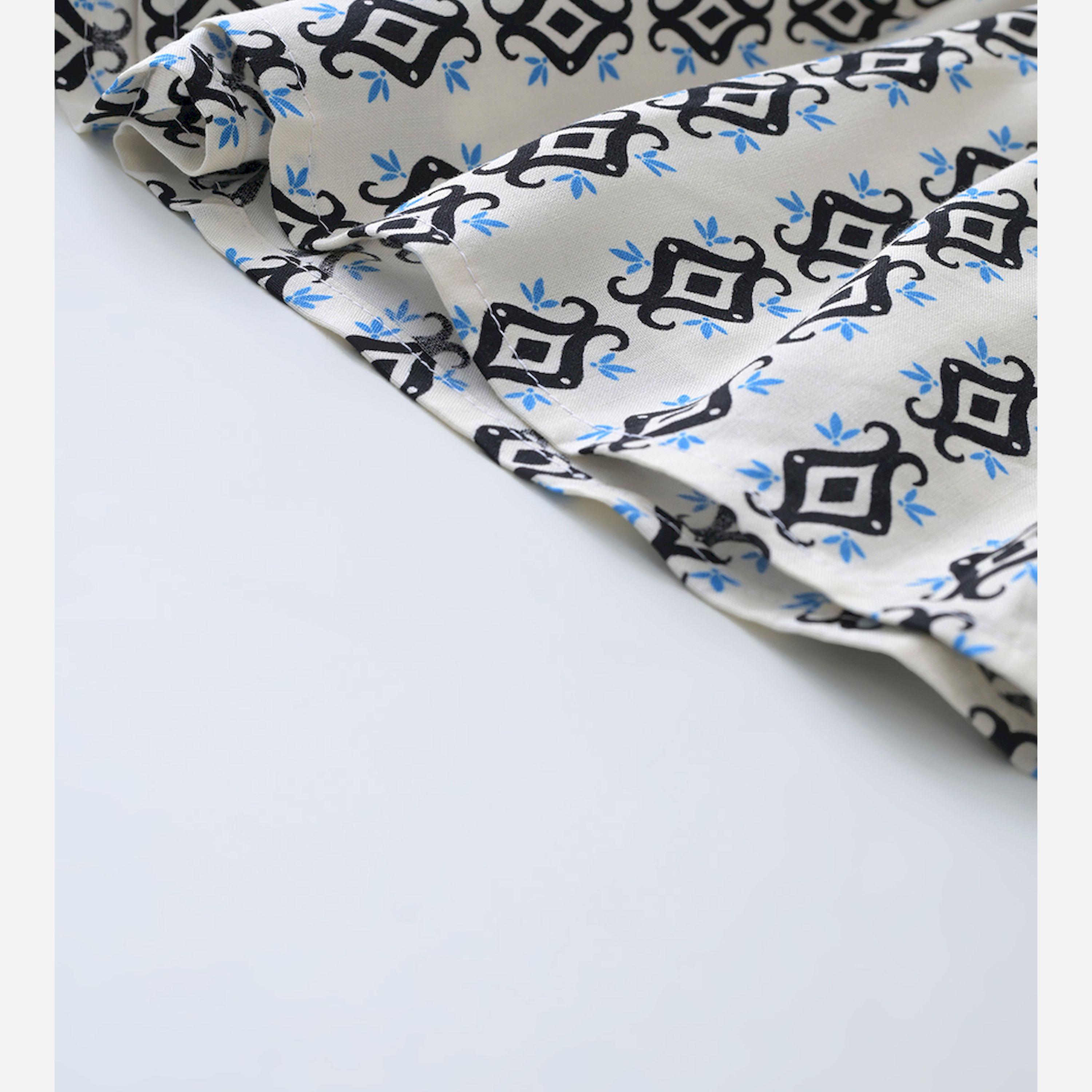 Bella Moda X Styli All-Over Print Bow Detail Dress With Long Sleeves-girls-clothing-dressesandjumpsuits-image-5