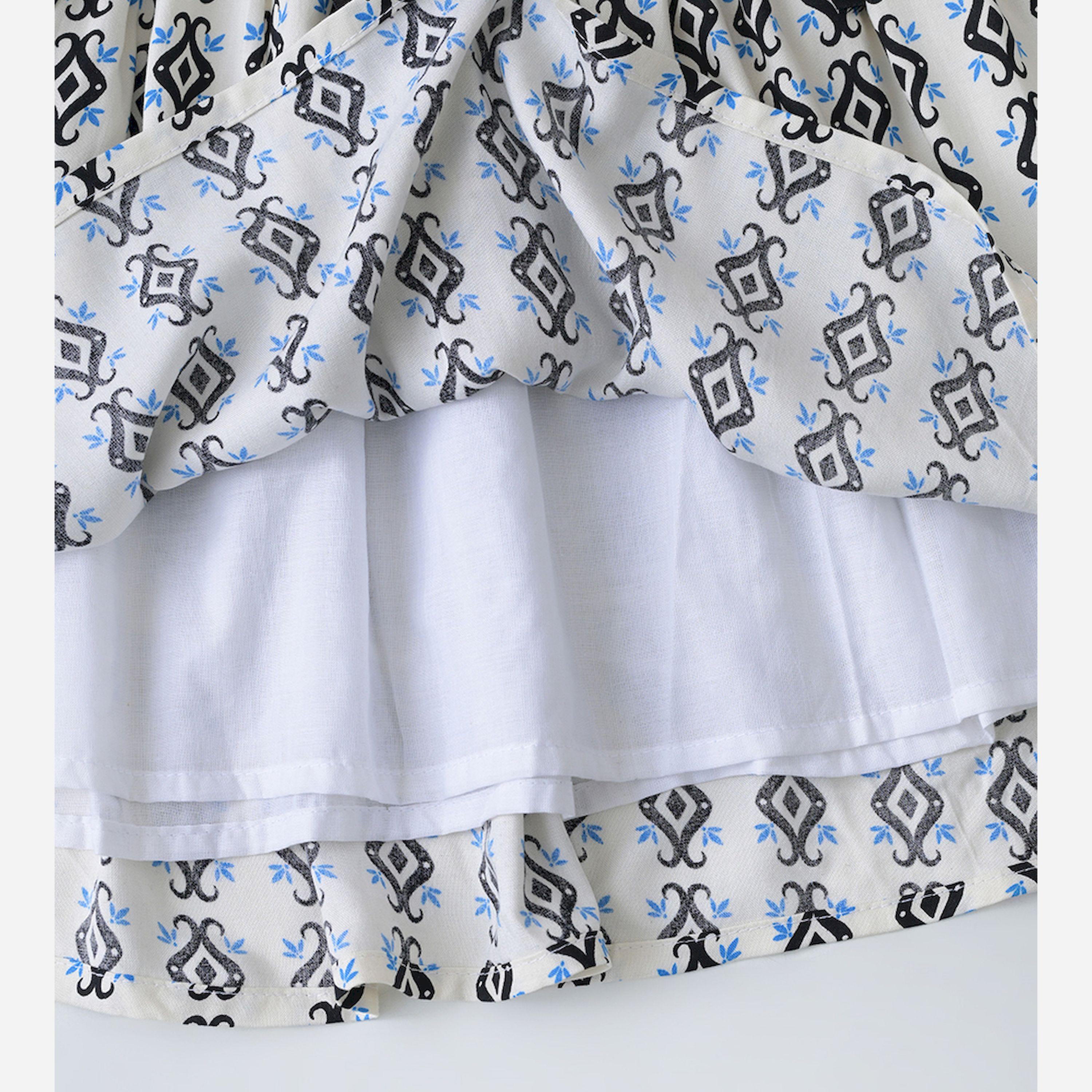 Bella Moda X Styli All-Over Print Bow Detail Dress With Long Sleeves-girls-clothing-dressesandjumpsuits-image-6