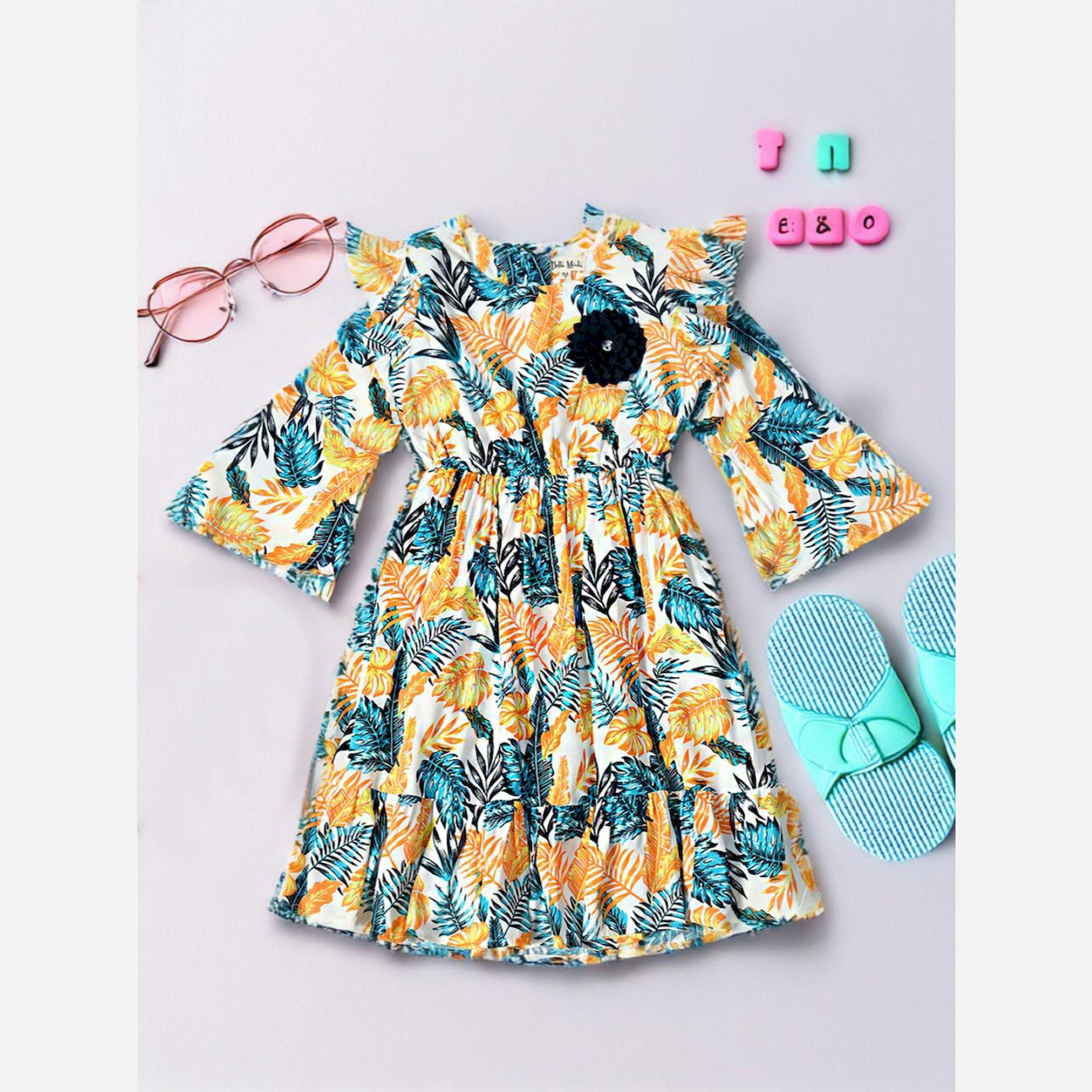 بيلا مودا × ستايلي - فستان متعدد الطبقات مزين بالزهور-girls-clothing-dressesandjumpsuits-image-2