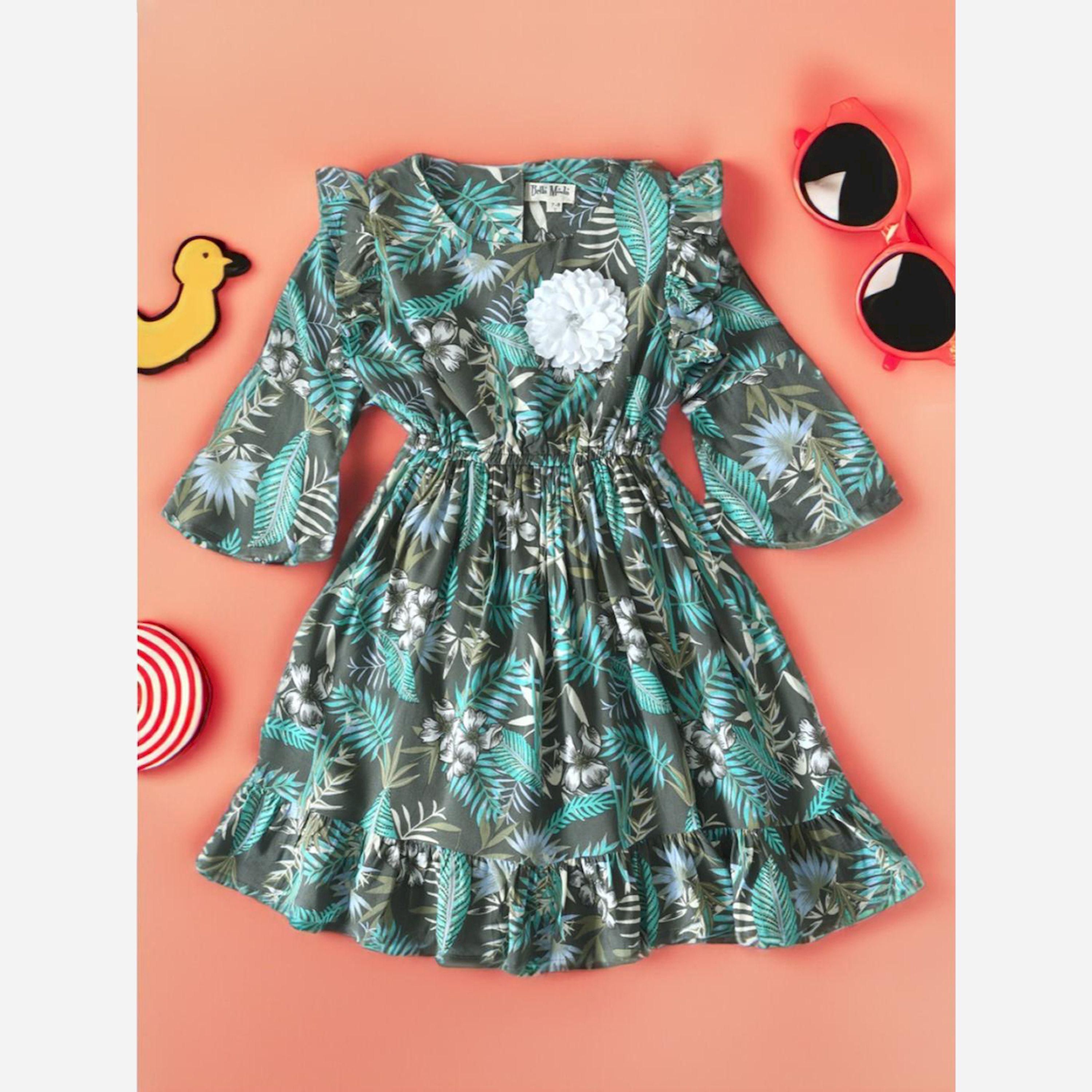 بيلا مودا × ستايلي - فستان متعدد الطبقات مزين بالزهور-girls-clothing-dressesandjumpsuits-image-2